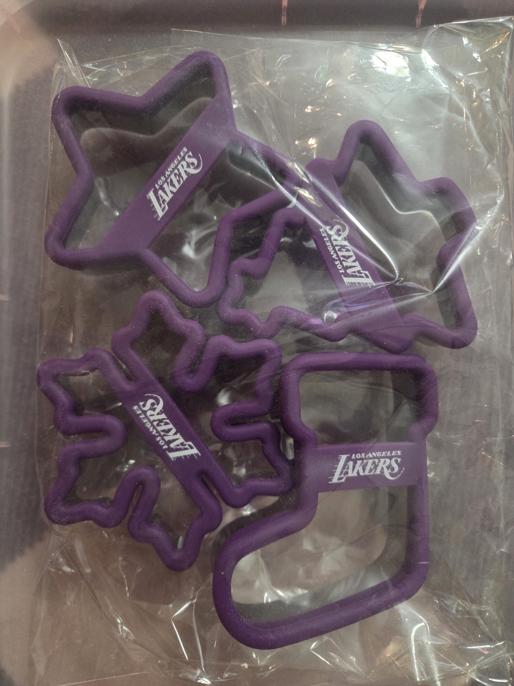 Los Angeles Lakers Purple Holiday Cookie Cutter Set